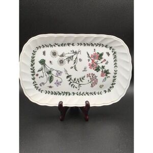 Vintage‎ Andrea by Sadek Small Serving Tray Floral Platter Made in Japan